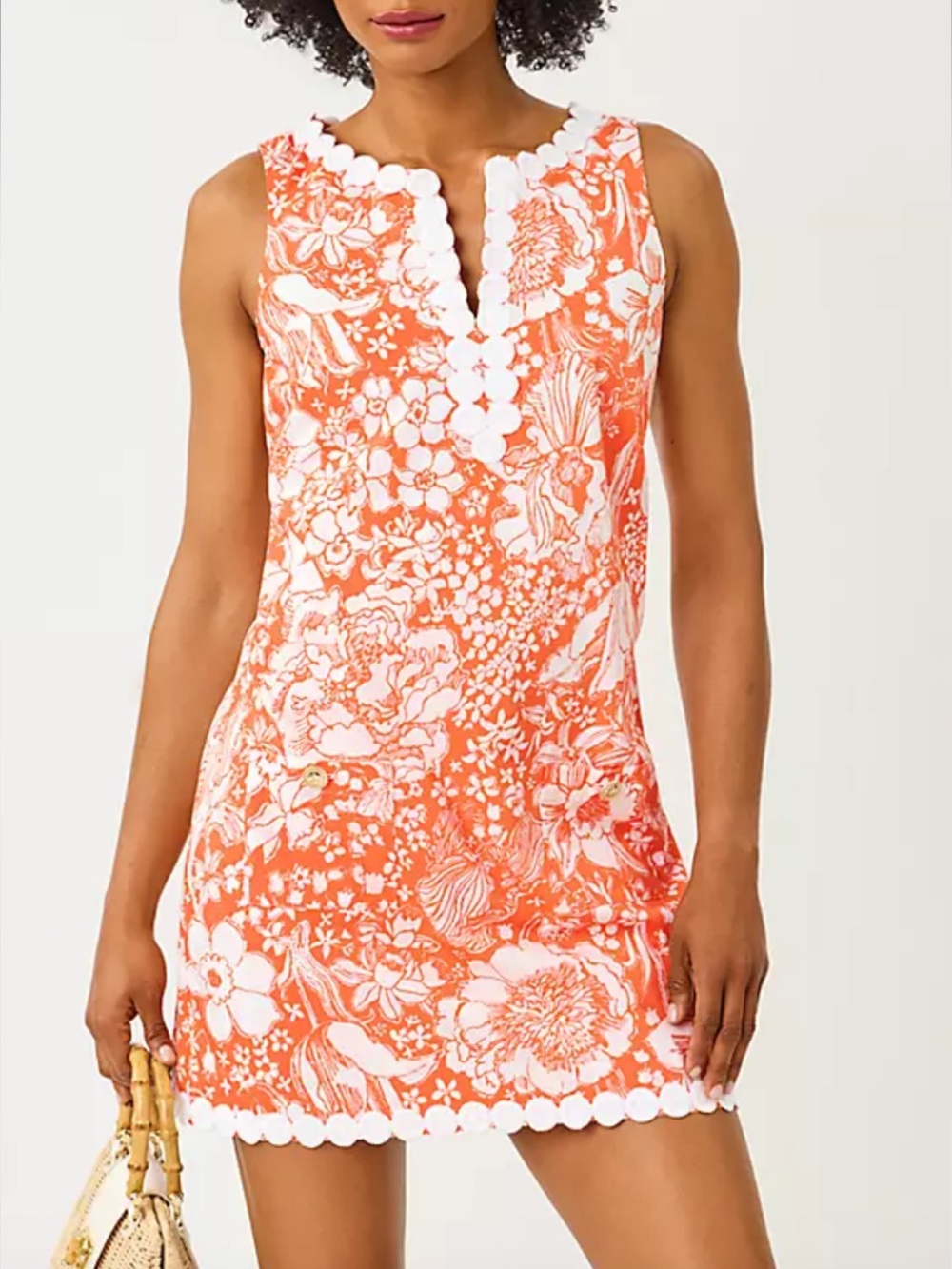 Sunset Orange Romey Shift Romper